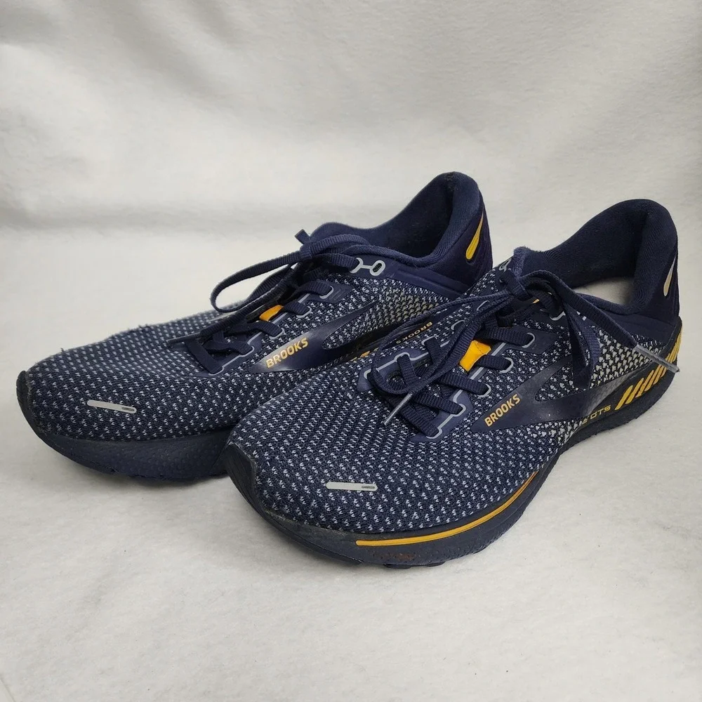 Brooks Adrenaline GTS 22 1103661D438 Mens US 10 D Running Shoes Peacoat Sneakers